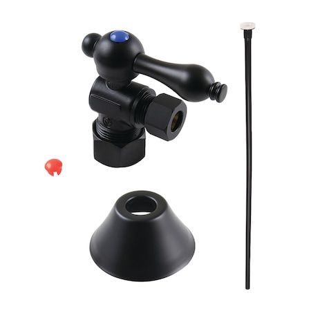 Kingston Brass Plumbing Toilet Trim Kit, 58Inch x 38Inch OD Comp, Matte Black CC53300TKF20
